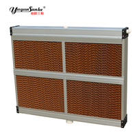 Nouvel équipement de refroidissement pour bétail Yuyun Sanhe, avec panneaux en papier kraft alvéolé évaporatif et cadre en alliage d'aluminium, garantie 1 an