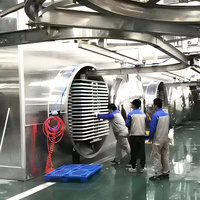 Industriële vacuümvriesdroger Lyofilisator PLC automatische vriesdroogmachine voor fruit, vlees, vis, dierenvoer