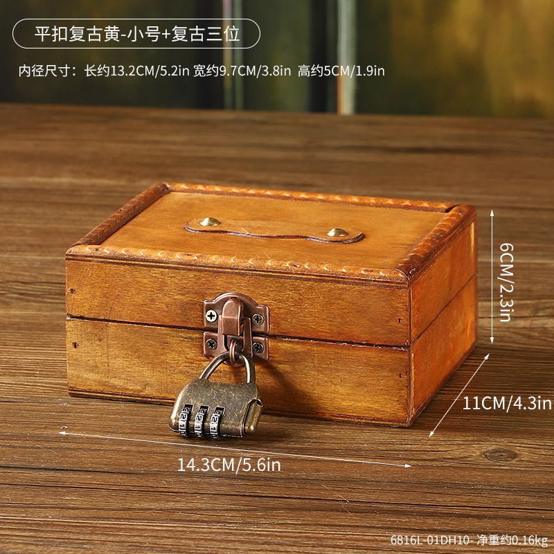 6816L-01DH10 Flat Button Retro Yellow - Small Retro Three-Piece