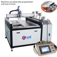 Machine de distribution de colle AB automatique sur pied, haute précision, avec pompe à engrenages motorisée, prix usine, qualité supérieure