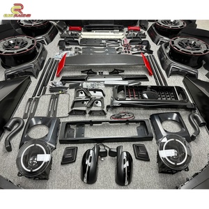 Kit de Carrocería Estilo R W463 G63, Fibra de Carbono Seca, para W463 G500 G55 AMG G63 G-Wagon, Alerón de Capó, 2002-2018 - Product Image 4