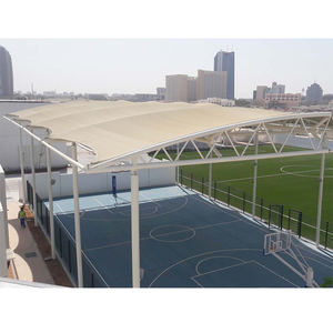 Structure de toit tendue en membrane PVC/PVDF sur mesure de haute qualité pour terrains de padel, de basketball et de football - Product Image 6