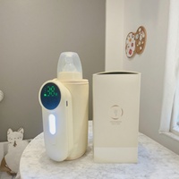 Nouveau chauffe-biberon portable 2024 4000*2P rechargeable par USB, réglages multi-températures, contrôle de la température, autonomie de 6 à 8 heures, pour bébé