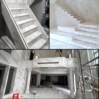 Volakas naturel Jazz dalles de marbre blanc pour comptoirs de cuisine projets de décoration en pierre marbre baignoire carreaux de sol escalier