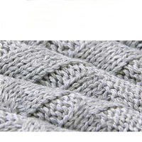 Best-seller 100% Coton Tricot Crochet Héritage Poussette Berceau Swaddle Dot Couverture Solide Wrap Infantile Sécurité Nouveau-Né Literie Quatre