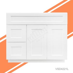 US Apartment Bathroom Makeover 42 "L X 34.5" H X 21 "<span class=keywords><strong>D</strong></span> Meuble-lavabo modulaire en stock Meuble-lavabo facile à assembler - Product Image 1