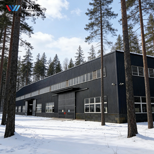 Hangar industriel en acier de précision BIM haute résistance, durée de vie de 50 ans, résistance au vent de 200 km/h, certifié ISO9001 - Product Image 1