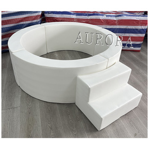 Équipement de location pour fête d'enfant Grande fosse à balles commerciale ronde avec toboggan - Product Image 4
