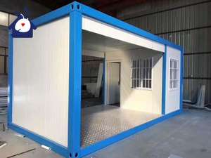 Contenedores plegables prefabricados de 20 pies y 40 pies, casas portátiles móviles plegables para oficina, casa de paquete plano, tecnología de lujo - Product Image 5