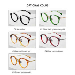 إطار نظارات OTW 6008 فاخر من التيتانيوم بتصميم بيضاوي أنيق ونمط صلب للنظارات الطبية - Product Image 6