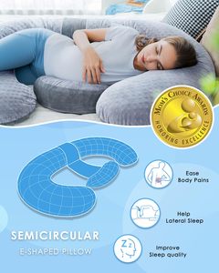 Almohada Para Embarazada Femme enceinte Soutien du ventre <span class=keywords><strong>Meilleur</strong></span> E Shape Wedge Maternité <span class=keywords><strong>Grossesse</strong></span> <span class=keywords><strong>Oreiller</strong></span> en forme <span class=keywords><strong>de</strong></span> c pour les femmes enceintes - Product Image 2