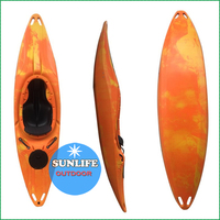 Nuevo Tipo de Bote de Remo Individual, Kayak Resistente para Aguas Bravas de 2.6M, Ligero y Flexible, Botes de Pesca para el Océano