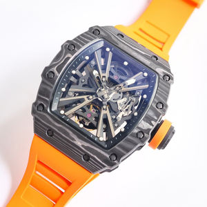 Montre Tendance 2026 Modèle Orange en Fibre de Carbone avec Mouvement Tourbillon Intégré, Ultra Légère 50g, Universelle pour Hommes et Femmes - Product Image 2