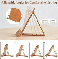 Support de livre de cuisine multifonctionnel en bois durable, réglable en hauteur, avec bord ondulé, pour comptoir de cuisine, compatible avec les tablettes