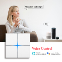 Panneau en aluminium durable de première qualité, commutateur tactile de lumières knx pour thermostat/gradation/obturateur/scène/l