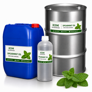 Compre Aceite Esencial de Menta Verde Destilado al Vapor para Aromaterapia, Masajes, Cuidado de la Piel, Cuidado del Cabello, Fabricación de Jabones y Velas - Product Image 1