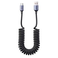 Câble Type C UGREEN avec conception à ressorts extensibles, USB A vers USB C, charge rapide 6A pour Huawei Honor Xiaomi