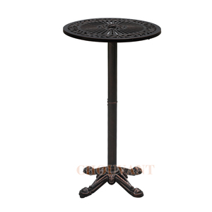 Tables de <span class=keywords><strong>bar</strong></span> décontractées en métal au design moderne et durables en aluminium pour salle à manger, maison, parc, patio, jardin, tabourets de comptoir de <span class=keywords><strong>bar</strong></span> d'hôtel - Product Image 2