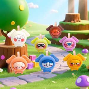 Fabricant de jouets en résine OEM ODM, vente en gros de porte-clés en boîte mystère, <span class=keywords><strong>Puru</strong></span> FlipMoji, boîte mystère à collectionner, anime, usine de jouets certifiée SGS - Product Image 1
