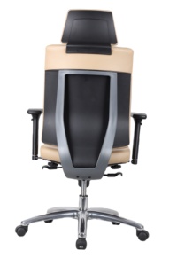 2024 venta al por mayor de lujo Highback silla de oficina ajustable PU cuero reposacabezas suave PVC Metal Nylon aluminio malla diseño moderno PP - Product Image 2