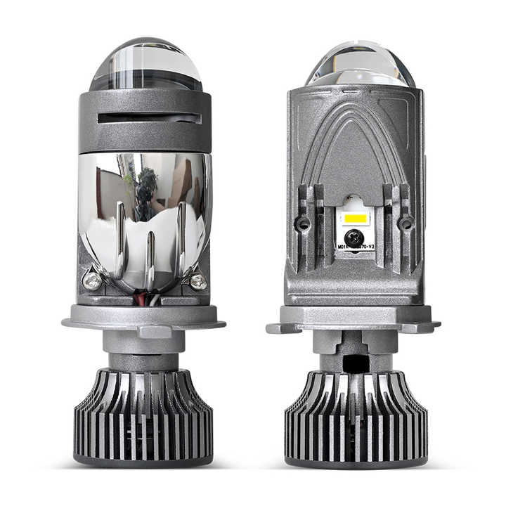 LED Projector Headlights 6+3 Bi Lens Bulb 6000K High and Low Beam for