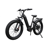 Vélo électrique tout-terrain pour femmes, modèle Step-Thru, avec moteur central Bafang M620 160 Nm de couple, haute performance, personnalisé.
