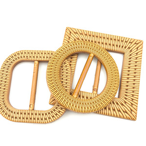 Hebilla de Plástico Imitación Ratán de Forma Ovalada de 50 mm de Oceania para Trajes de Baño de Mujer - Product Image 3