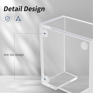 Boîte de rangement transparente pour bureau, boîte <span class=keywords><strong>à</strong></span> mémos en acrylique, support pour notes autocollantes, support pour post-it - Product Image 4