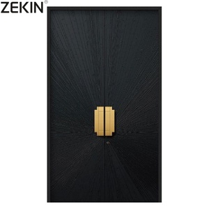 Portes de sécurité insonorisées Zekin Proof Craftsman pour maison, porte d'entrée en alliage d'aluminium, grande porte de luxe pour villa - Product Image 1