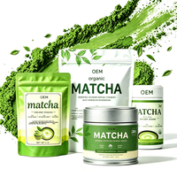 Poudre de Matcha Biologique EU&NOP 100% Naturelle Pure 30g 50g 100g Emballage en Boîte de Matcha Poudre de Matcha de Qualité Cérémoniale