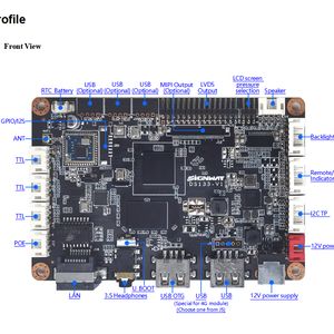 Carte mère ARM populaire DS133 Allwinner A133, affichage 4K, appareil publicitaire, affichage numérique, écran tactile, LVDS MIPI <span class=keywords><strong>DSI</strong></span> - Product Image 2