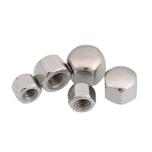 Tuercas Hexagonales de Cabeza Baja M3 M4 M5 M6 de Acero Inoxidable SS SUS AISI ANSI 304 316 316L A2 A4 70 80, Tuerca de Cabeza Hexagonal Abombada DIN917 - Product Image 3