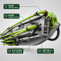 Bomba de Concreto Usada Zoomlion 49m China Sitrak 6x4, Repuestos para Bomba de Concreto Zoomlion Listos para Envío ZLJ5350THBKE 35000kg