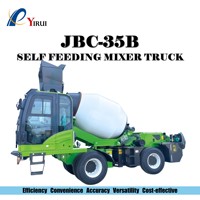 Camion malaxeur à béton autochargeur automatique haute efficacité YIRUI 4740L JBC35B, moteur, boîte de vitesses, certifié CE ISO, stable, rapide et sûr
