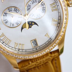 Montre mécanique automatique en or rose avec <span class=keywords><strong>lunette</strong></span> sertie de diamants de <span class=keywords><strong>luxe</strong></span>, affichage multifonctionnel, montre pour <span class=keywords><strong>homme</strong></span> de haute qualité - Product Image 4