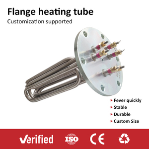 Elemento Calefactor Tubular con Brida <span class=keywords><strong>de</strong></span> 18kw 25kw, <span class=keywords><strong>Calentador</strong></span> Eléctrico <span class=keywords><strong>de</strong></span> <span class=keywords><strong>Agua</strong></span> por Inmersión en Aceite con Termostato - Product Image 3