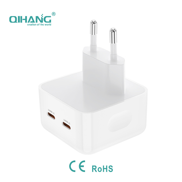 Factory OEM Dual USB C Wall Charger 33W Fast Charger Travel Charger CE ROHS Certified