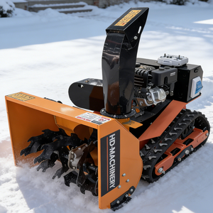 Soplador de nieve con orugas a precio más económico / Mini para limpieza de carreteras, estructura de cuchilla plana simple, diseño de cuchilla de una pieza, fácil de instalar - Product Image 3