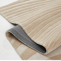 Tapis texturé en acrylique tufté fait main avec motif vague, tapis de luxe texturé, adapté aux animaux domestiques, antidérapant, taille/couleur personnalisable, moderne