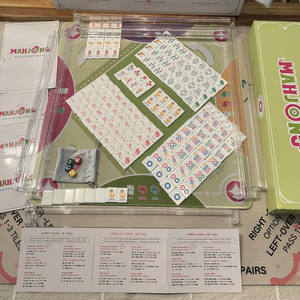 Juego de Mahjong Moderno con Temática Animal, Directo de Fábrica, con Etiquetas y Números en Inglés, Mini Juego de Fichas de Mahjong Americano para Niños y Familias - Product Image 4