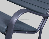 Banc d'extérieur en plastique pour terrain de tennis