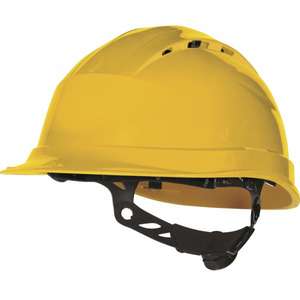 DELTA PLUS-Casco DE SEGURIDAD amarillo ventilado con ajuste de rotor-EAN MW130938 CASCOS- - Product Image 1