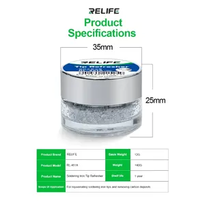 RELIFE-Punta <span class=keywords><strong>de</strong></span> hierro para soldar, pasta <span class=keywords><strong>de</strong></span> reactivación, elimina los óxidos en la superficie <span class=keywords><strong>de</strong></span> contacto, repara la regeneración - Product Image 2