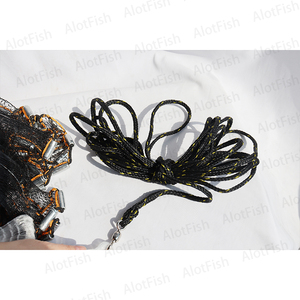 شباك صيد من حديد الزنك برباط من سمك AlotFish الأسود المصبوب صافي اللون - Product Image 4