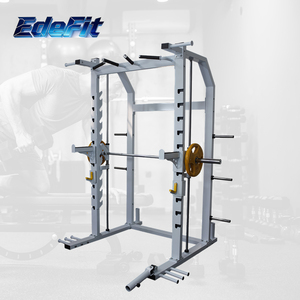 Vente directe usine EdeFit Smith <span class=keywords><strong>Machine</strong></span> Rack multifonctionnel Équipement de fitness commercial pour salle de sport Rack à squats - Product Image 1