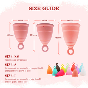 <span class=keywords><strong>Copa</strong></span> <span class=keywords><strong>Menstrual</strong></span> de Silicona de Grado Médico, Reutilizable, Ecológica y a Prueba de Fugas, <span class=keywords><strong>con</strong></span> Esterilizador, Set de Cuidado Femenino - Product Image 3