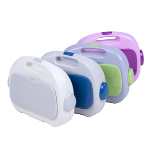 Robot Design 4 Compartment Baby Lunch Box Plastic Bento Box For Travel Portable Kids Food Container