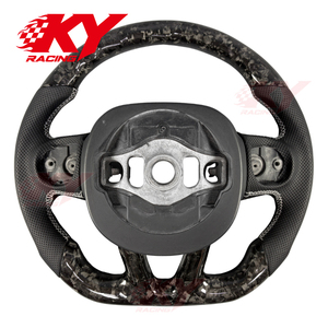 Volant sport en fibre de carbone forgé sur mesure pour Dodge Challenger Charger Hellcat RT Scat Pack SRT SXT Durango 2015-2023 - Product Image 3