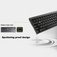 Noir 104 touches affaires clavier ergonomique souris Combo ordinateur filaire clavier et souris Usb