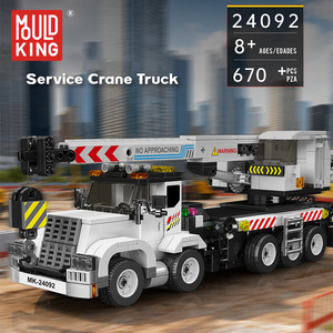 Mould King 24092 670PCS Série d'ingénierie <span class=keywords><strong>Grue</strong></span> blanche Camion Machine Blocs de construction Modèle Jouet éducatif technique Cadeau de fête - Product Image 2